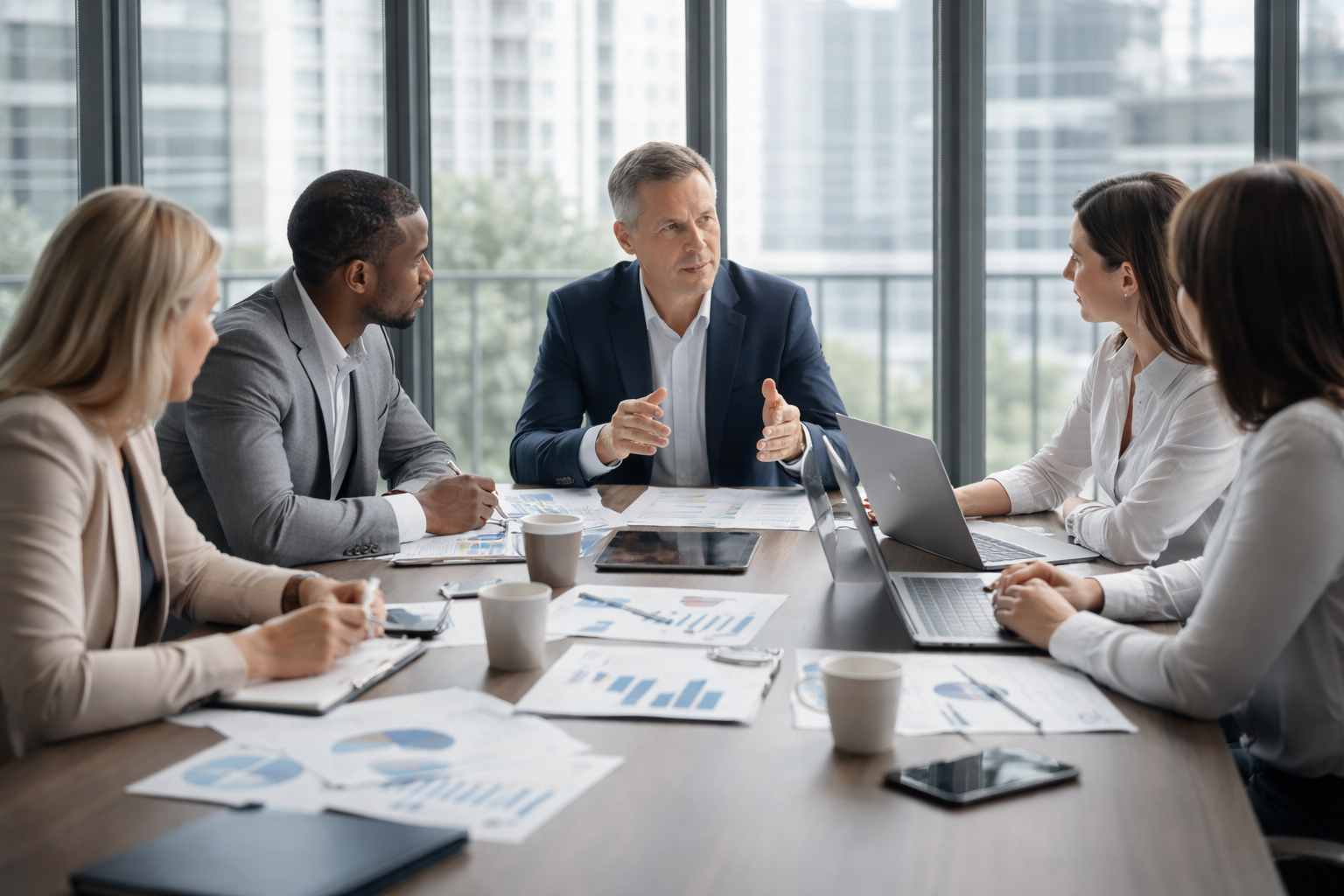 Corporate office decision-making context